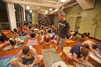 Chatting with Bryan Kest at Buddhi Yoga